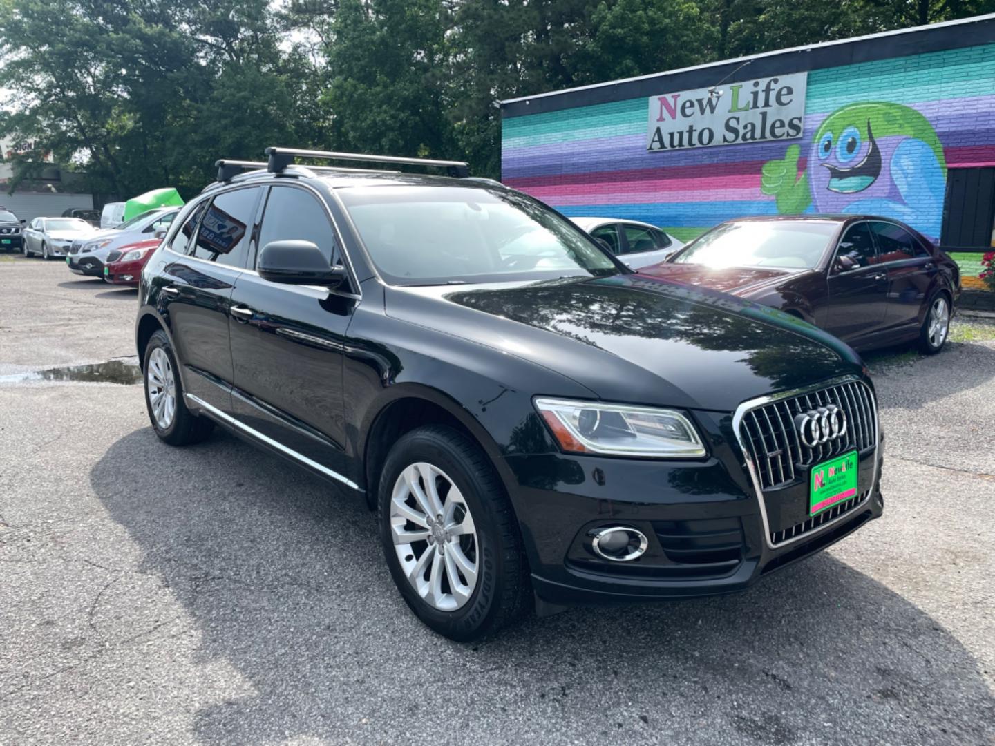 2015 BLACK AUDI Q5 2.0T QUATTRO PREMIUM PLUS (WA1LFAFP2FA) with an 2.0L engine, Automatic transmission, located at 5103 Dorchester Rd., Charleston, SC, 29418-5607, (843) 767-1122, 36.245171, -115.228050 - Clean CarFax (no accidents reported!) Leather, Panoramic Sunroof, Navigation, Backup Camera, CD/AUX/Bluetooth, Power Everything (windows, locks, seats, mirrors), Heated/Memory Seats, Power Liftgate, Spacious Cargo, Push Button Start, Keyless Entry, Alloy Wheels. 101k miles Located at New Life Auto - Photo#0